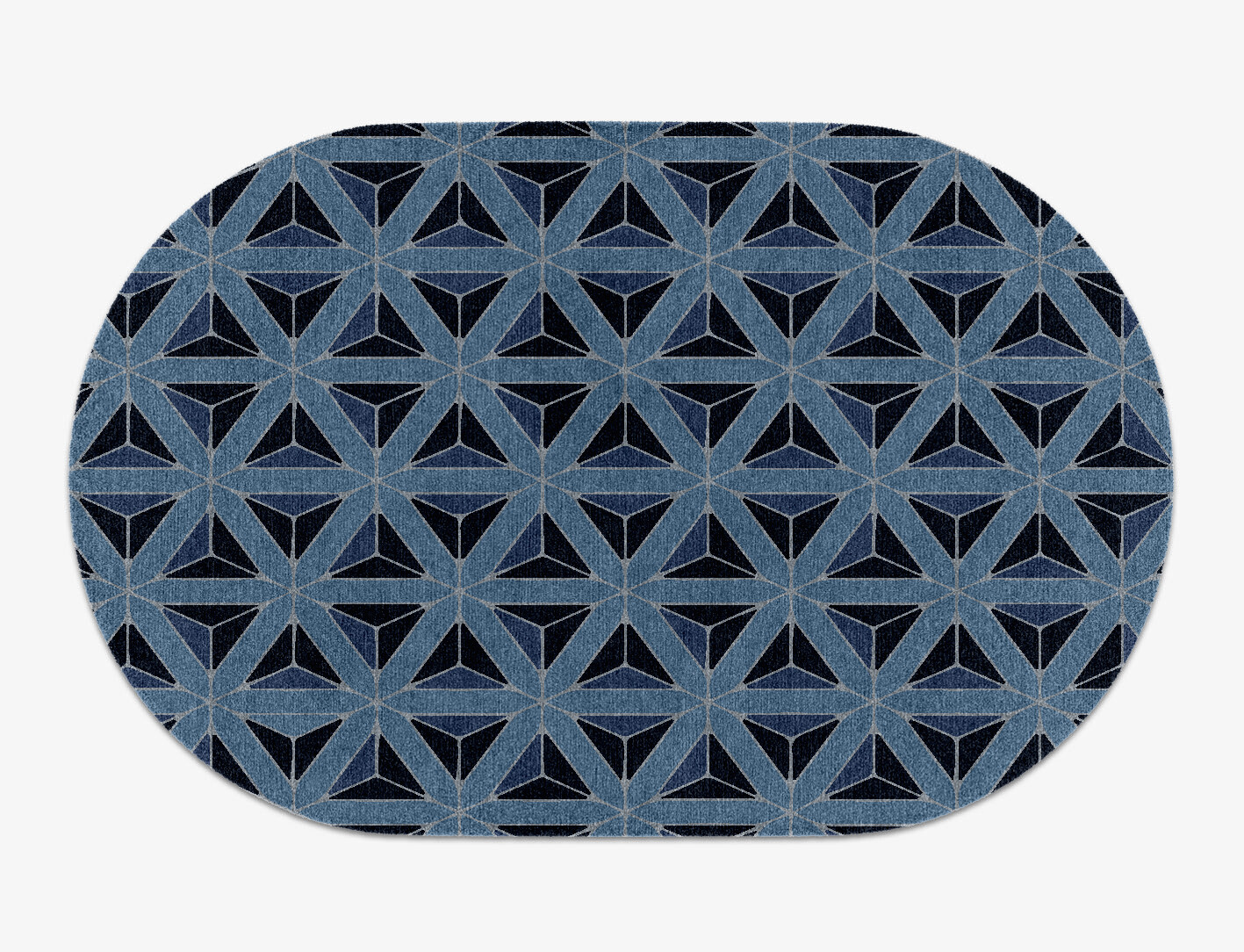 Pyramids Geometric Capsule Hand Knotted Tibetan Wool Custom Rug by Rug Artisan