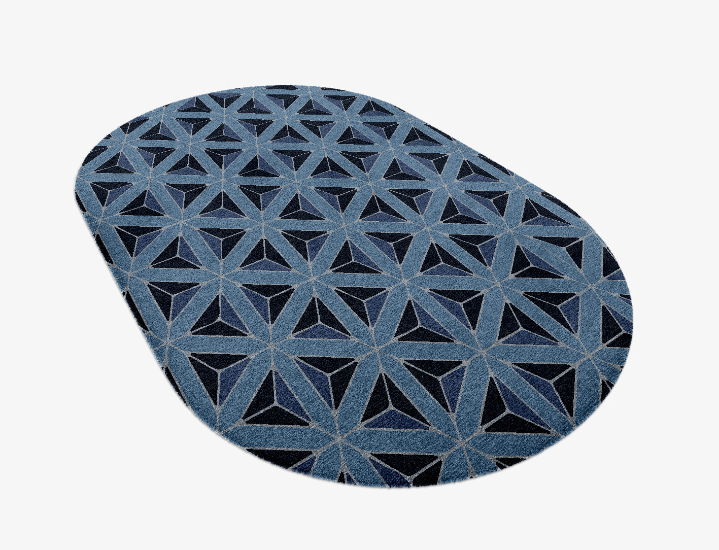 Pyramids Geometric Capsule Hand Knotted Tibetan Wool Custom Rug by Rug Artisan