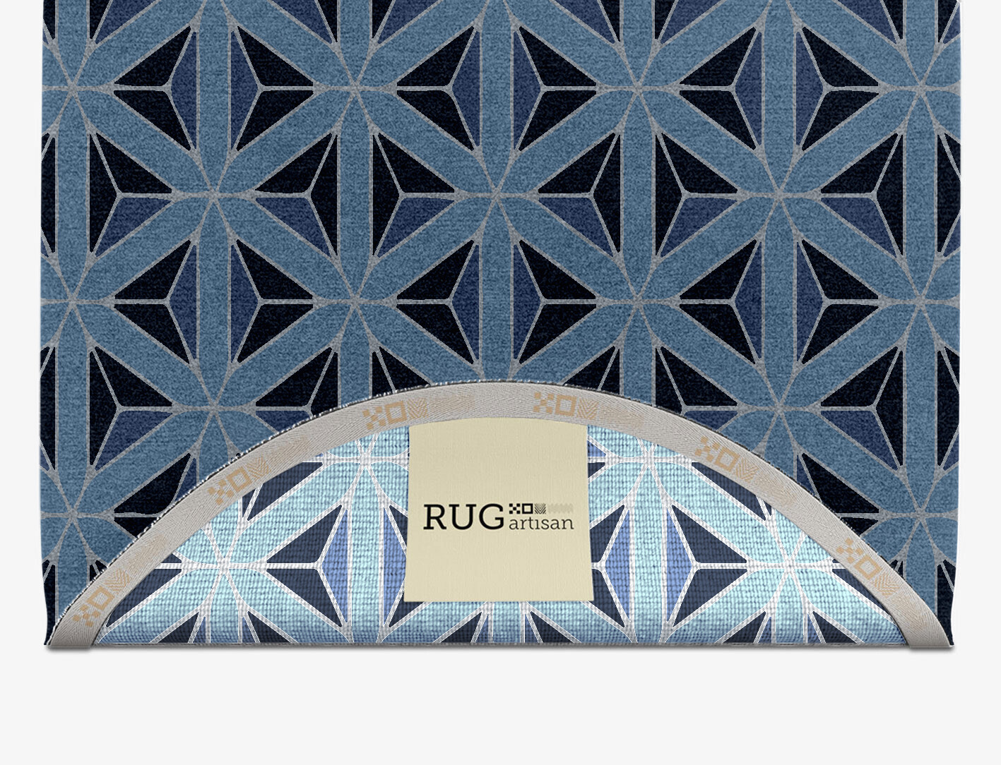 Pyramids Geometric Capsule Hand Knotted Tibetan Wool Custom Rug by Rug Artisan