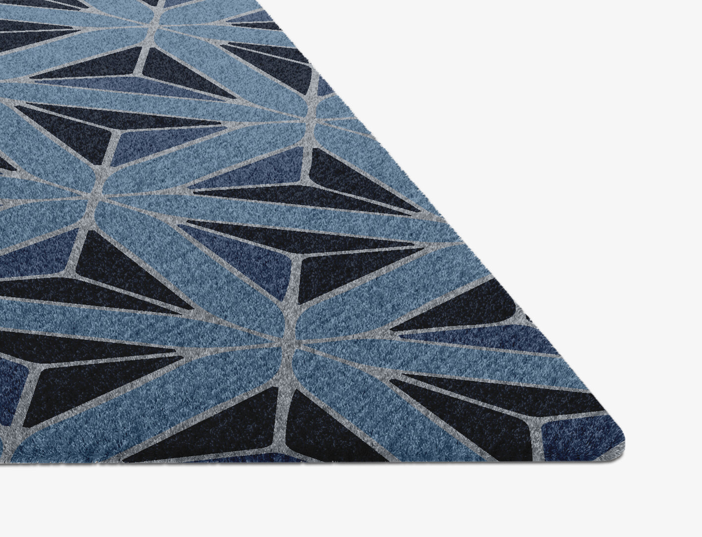 Pyramids Geometric Diamond Hand Knotted Tibetan Wool Custom Rug by Rug Artisan