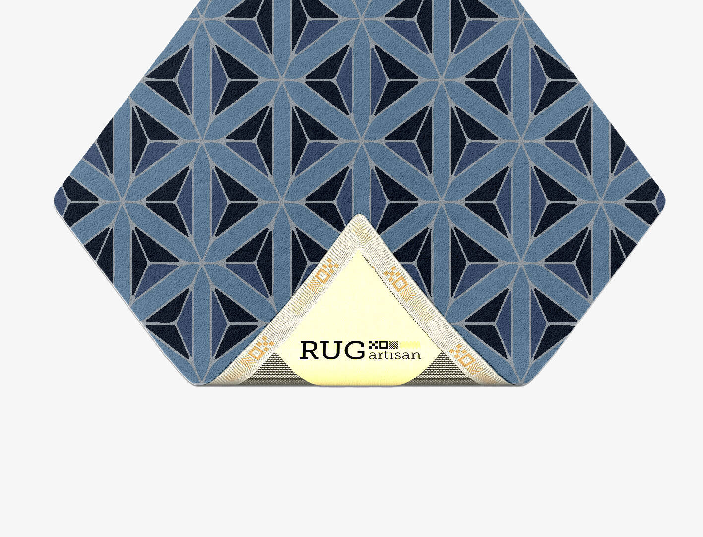 Pyramids Modern Geometrics Diamond Hand Tufted Pure Wool Custom Rug by Rug Artisan