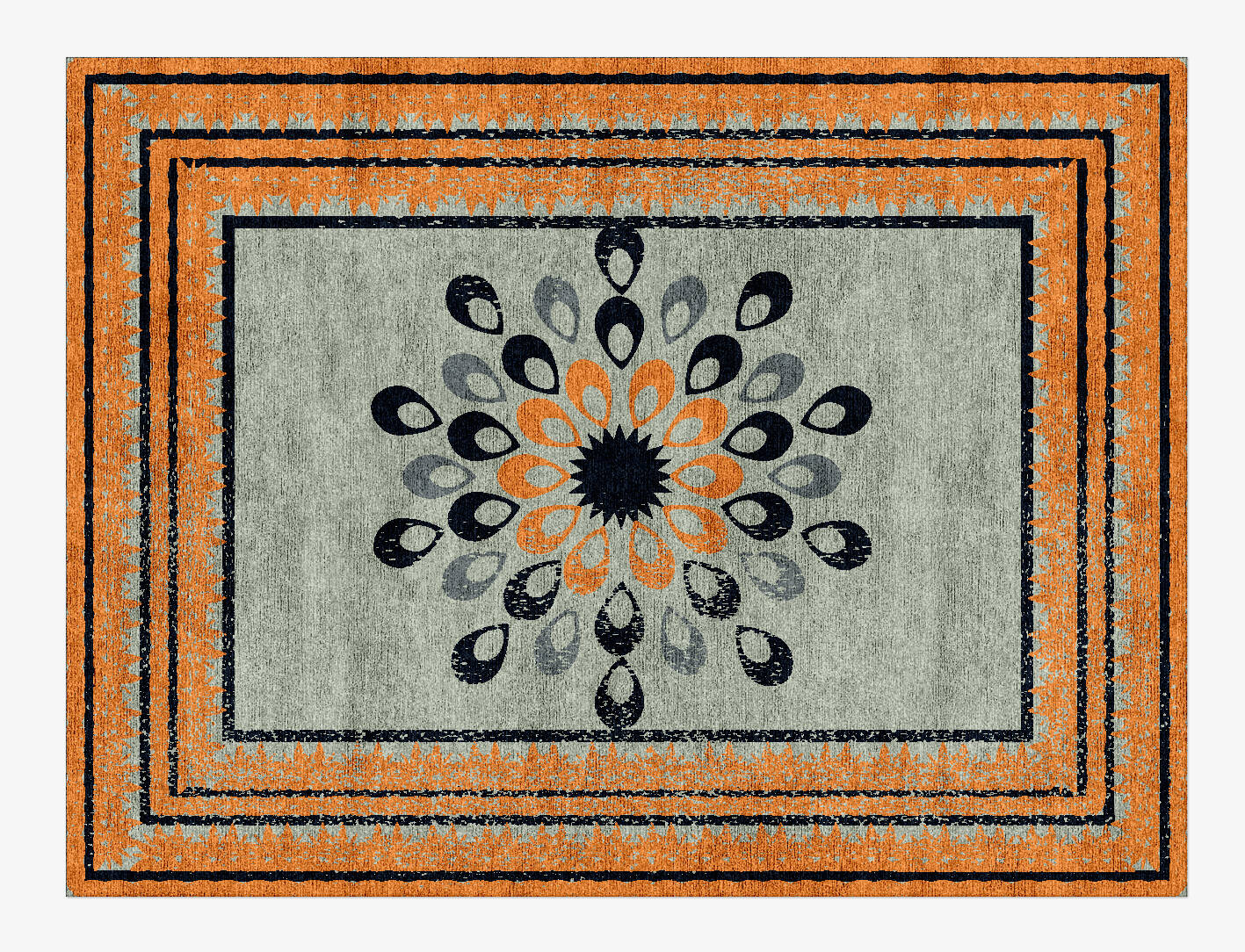 Qandil Vintage Rectangle Hand Knotted Bamboo Silk Custom Rug by Rug Artisan