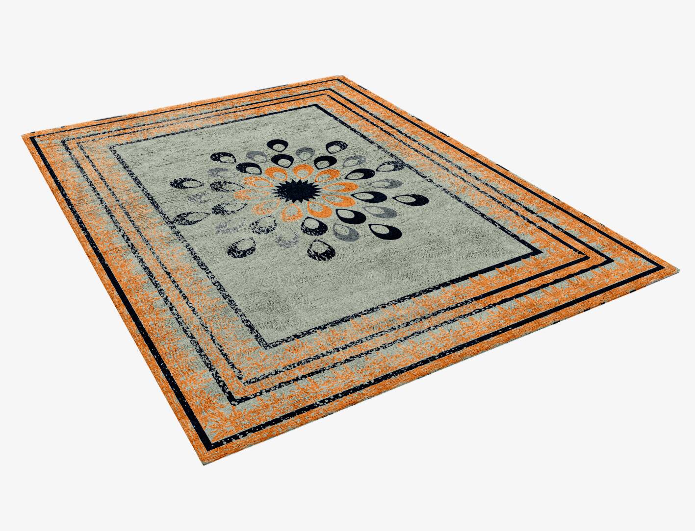 Qandil Vintage Rectangle Hand Knotted Bamboo Silk Custom Rug by Rug Artisan