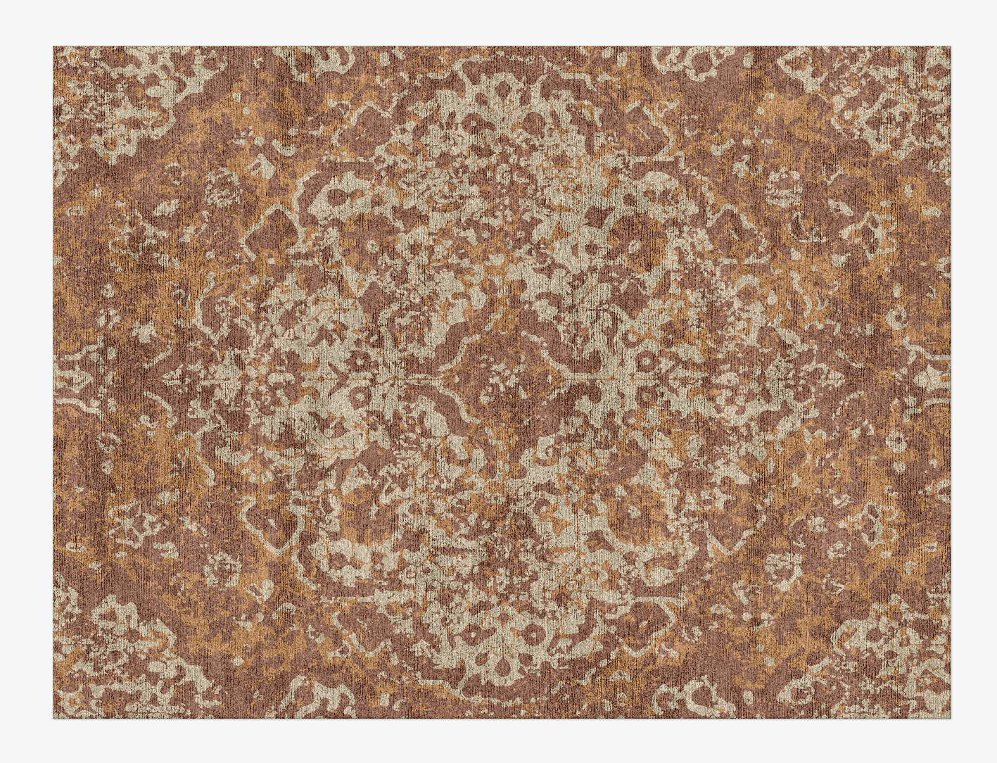 Qaus Vintage Rectangle Hand Knotted Bamboo Silk Custom Rug by Rug Artisan