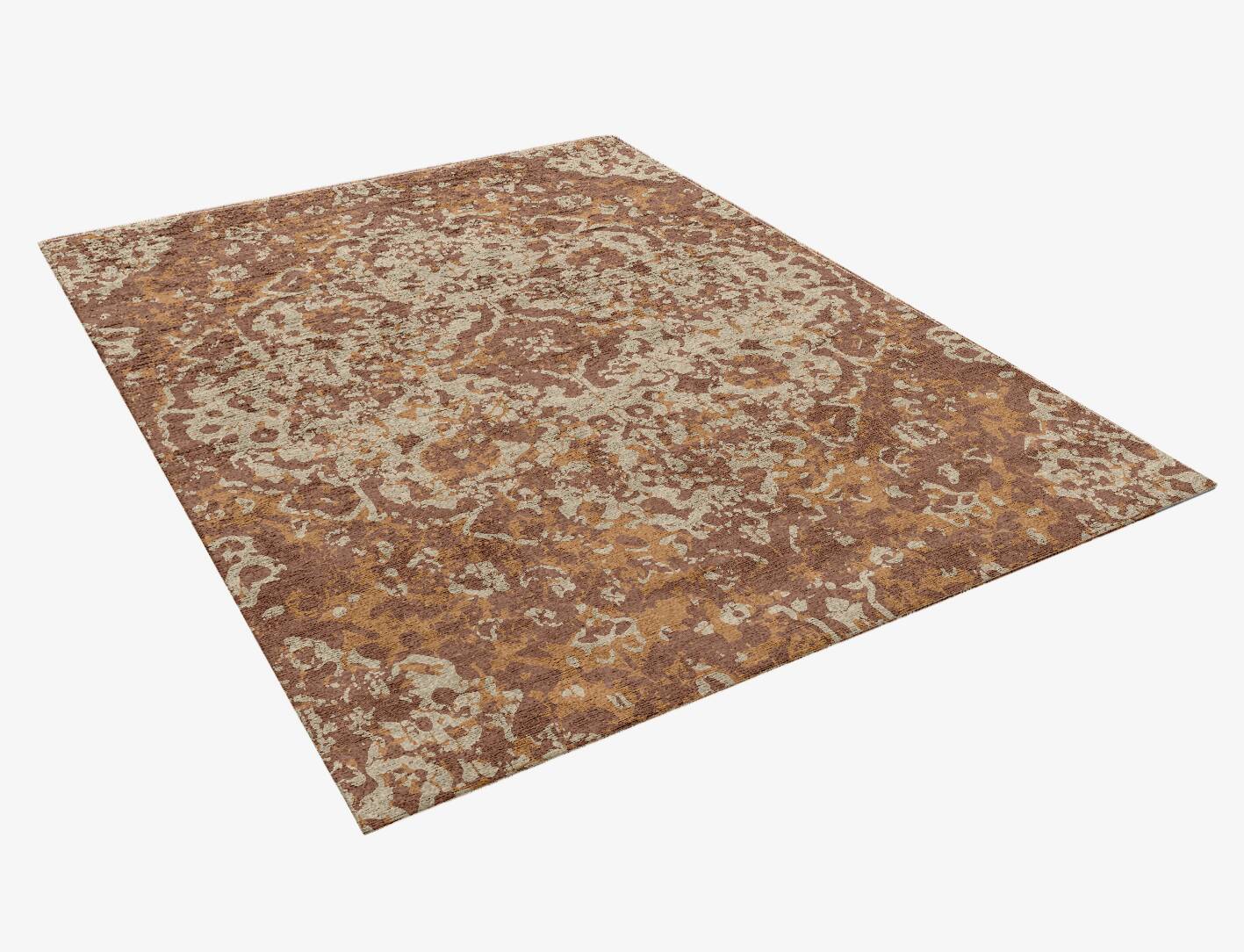 Qaus Vintage Rectangle Hand Knotted Bamboo Silk Custom Rug by Rug Artisan