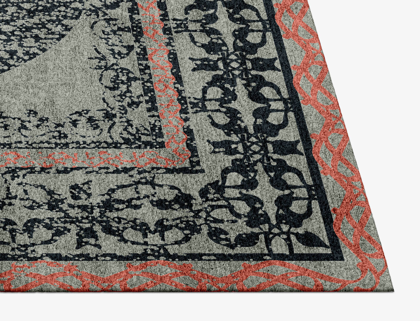Qita Vintage Rectangle Hand Knotted Bamboo Silk Custom Rug by Rug Artisan
