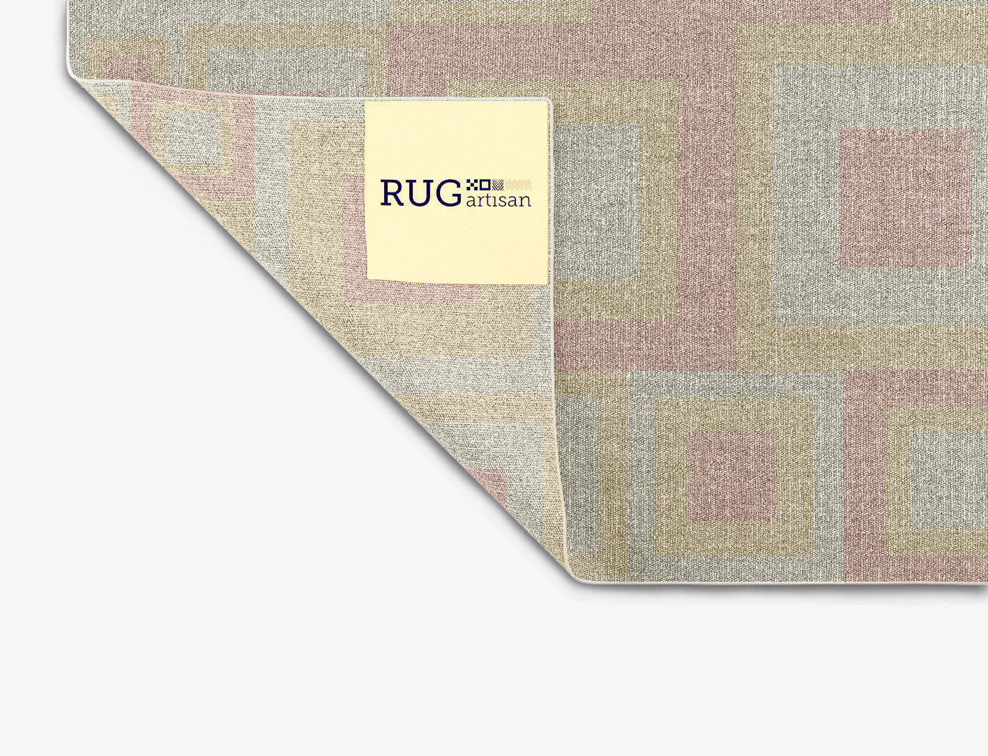 Quad Geometric Rectangle Flatweave New Zealand Wool Custom Rug by Rug Artisan