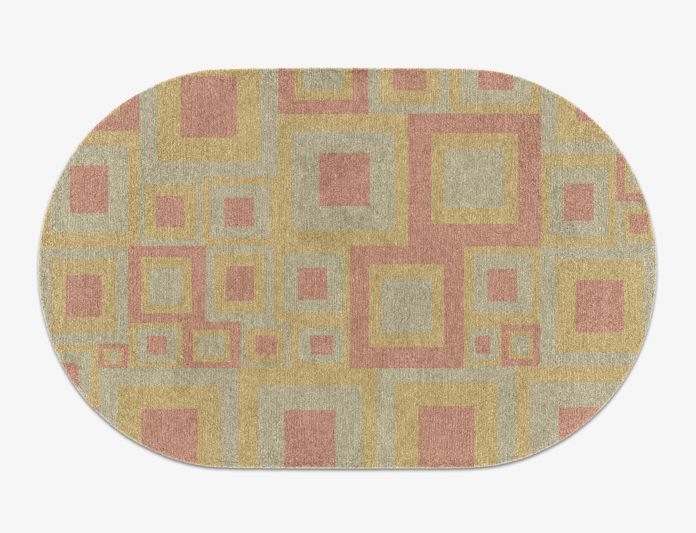 Quad Geometric Capsule Hand Knotted Tibetan Wool Custom Rug by Rug Artisan