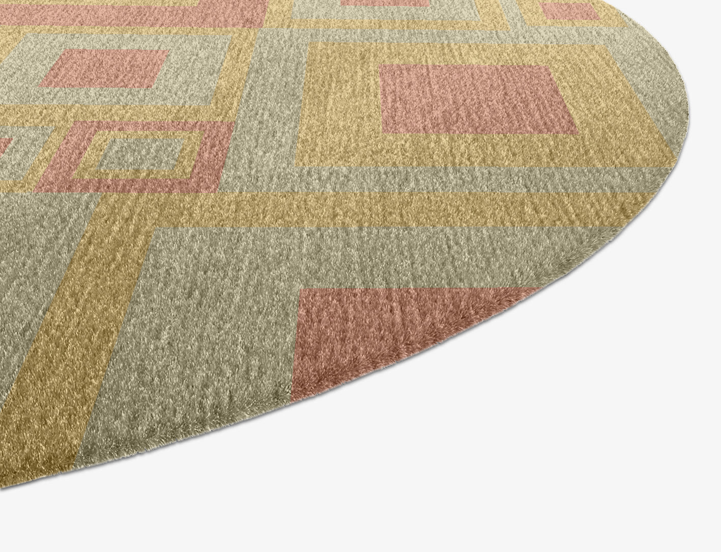 Quad Geometric Capsule Hand Knotted Tibetan Wool Custom Rug by Rug Artisan