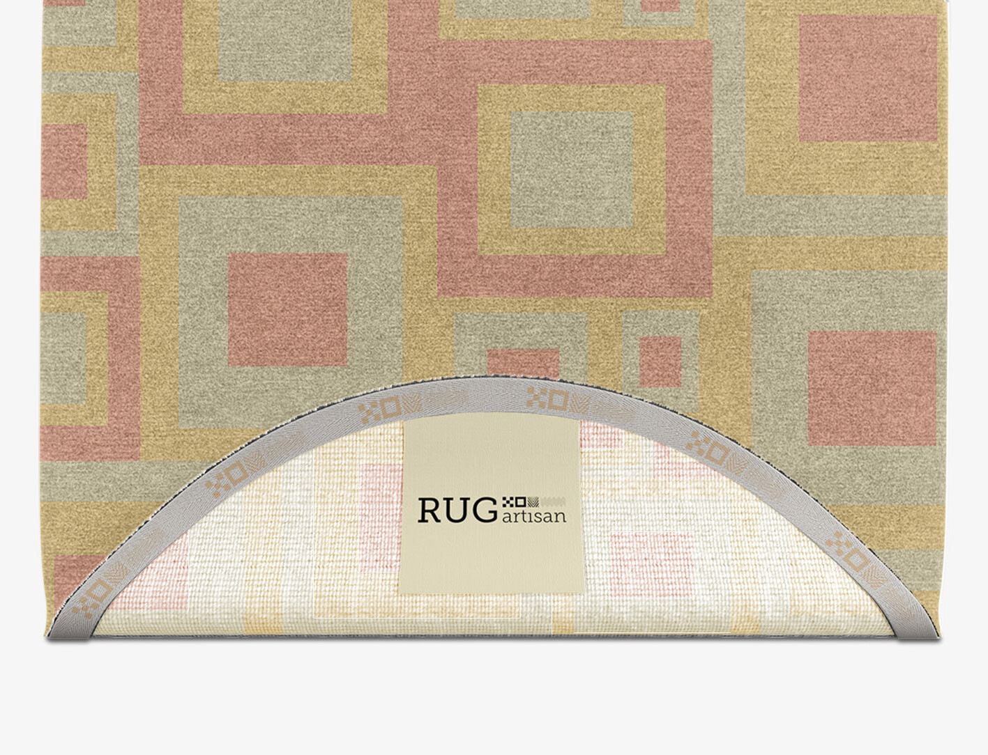 Quad Geometric Capsule Hand Knotted Tibetan Wool Custom Rug by Rug Artisan