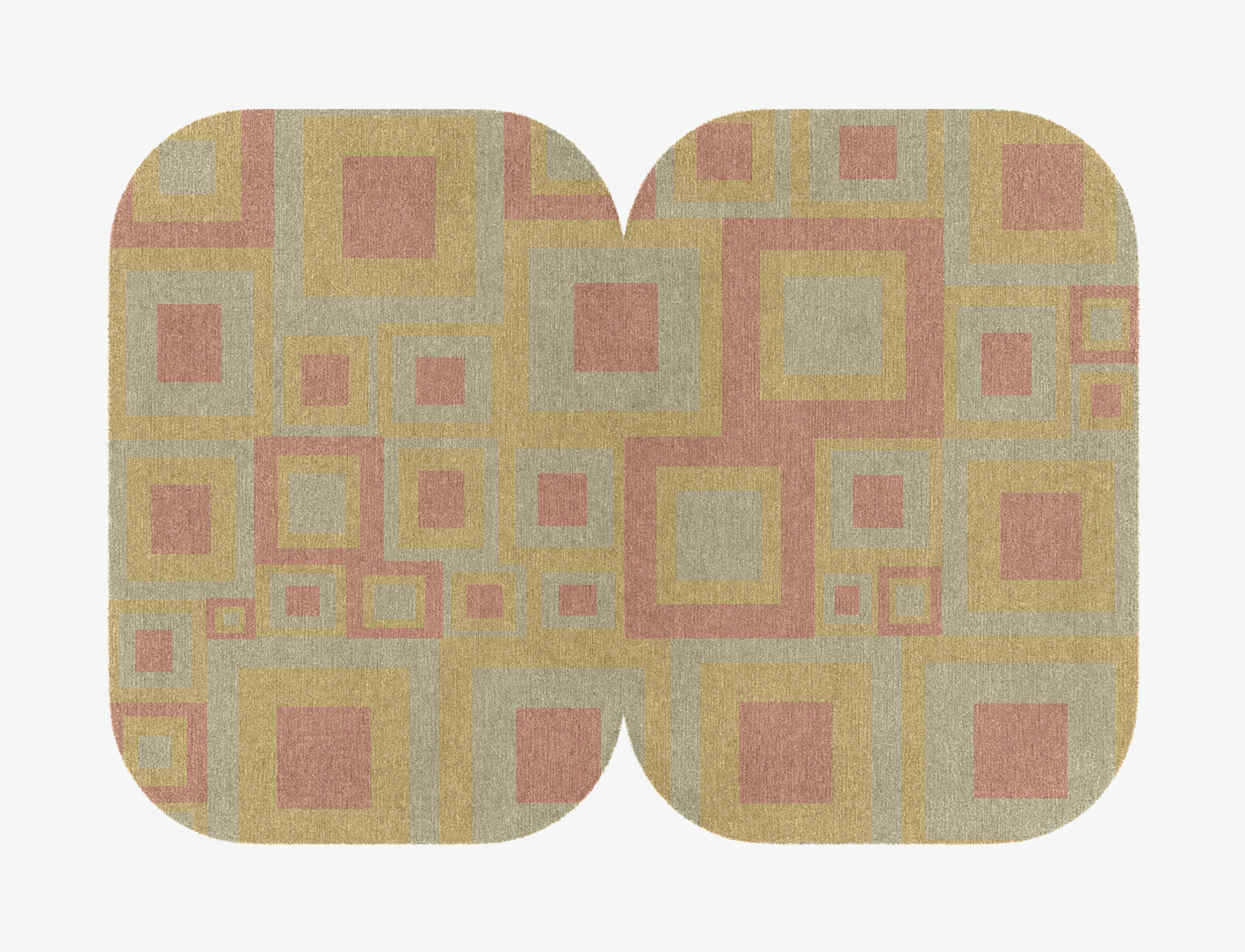 Quad Geometric Eight Hand Knotted Tibetan Wool Custom Rug by Rug Artisan
