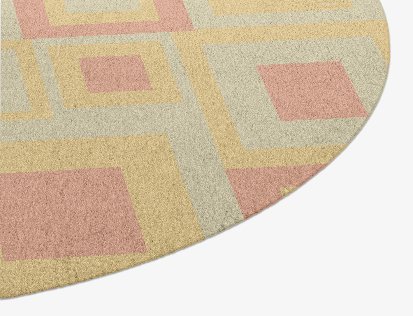 Quad Geometric Oval Hand Knotted Tibetan Wool Custom Rug by Rug Artisan