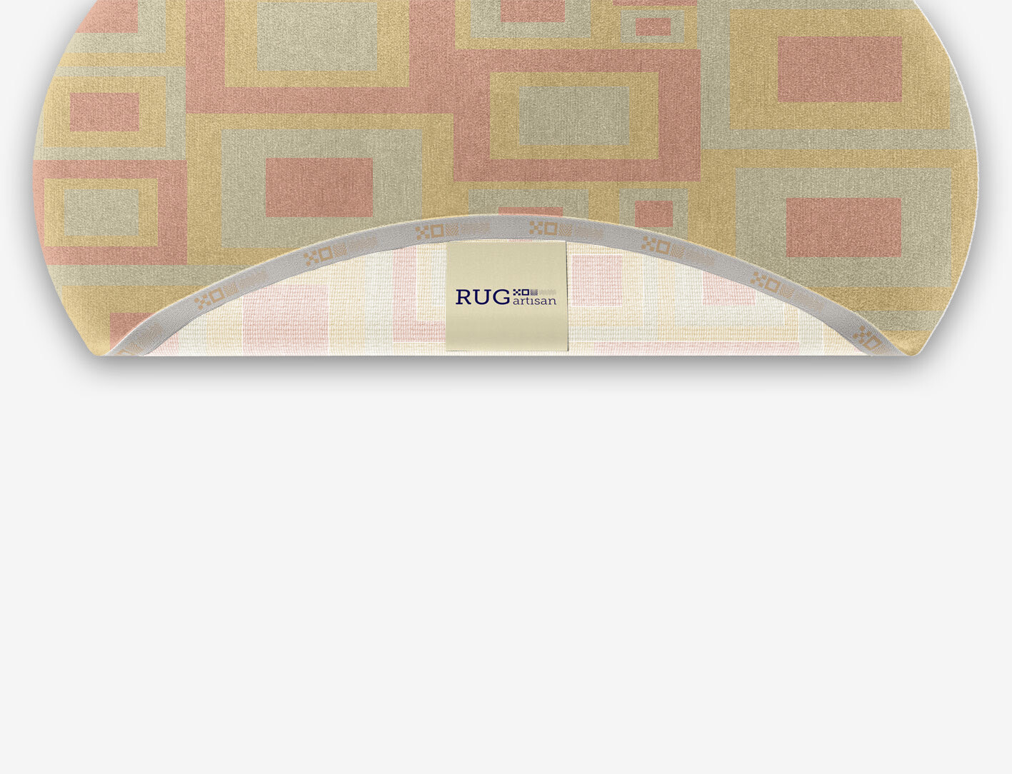 Quad Geometric Oval Hand Knotted Tibetan Wool Custom Rug by Rug Artisan