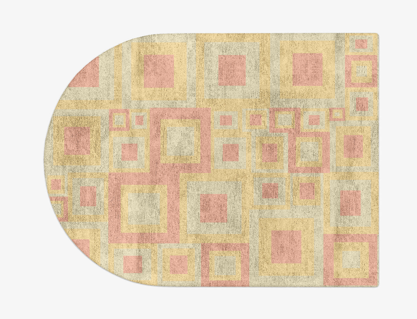 Quad Geometric Arch Hand Tufted Bamboo Silk Custom Rug by Rug Artisan