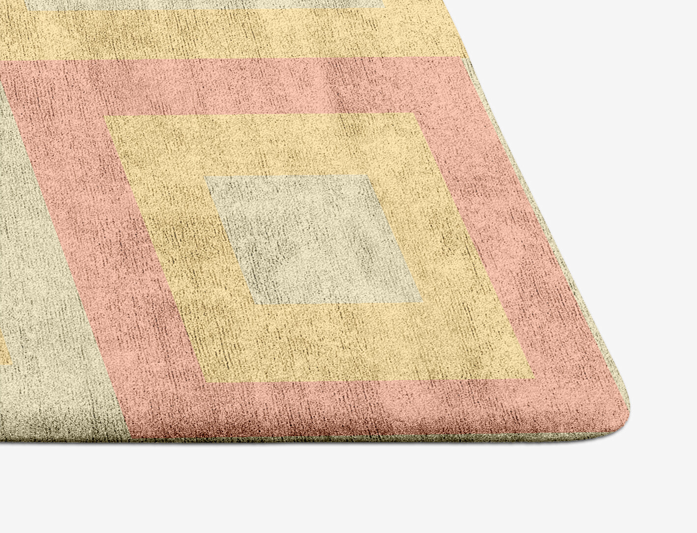Quad Geometric Arch Hand Tufted Bamboo Silk Custom Rug by Rug Artisan