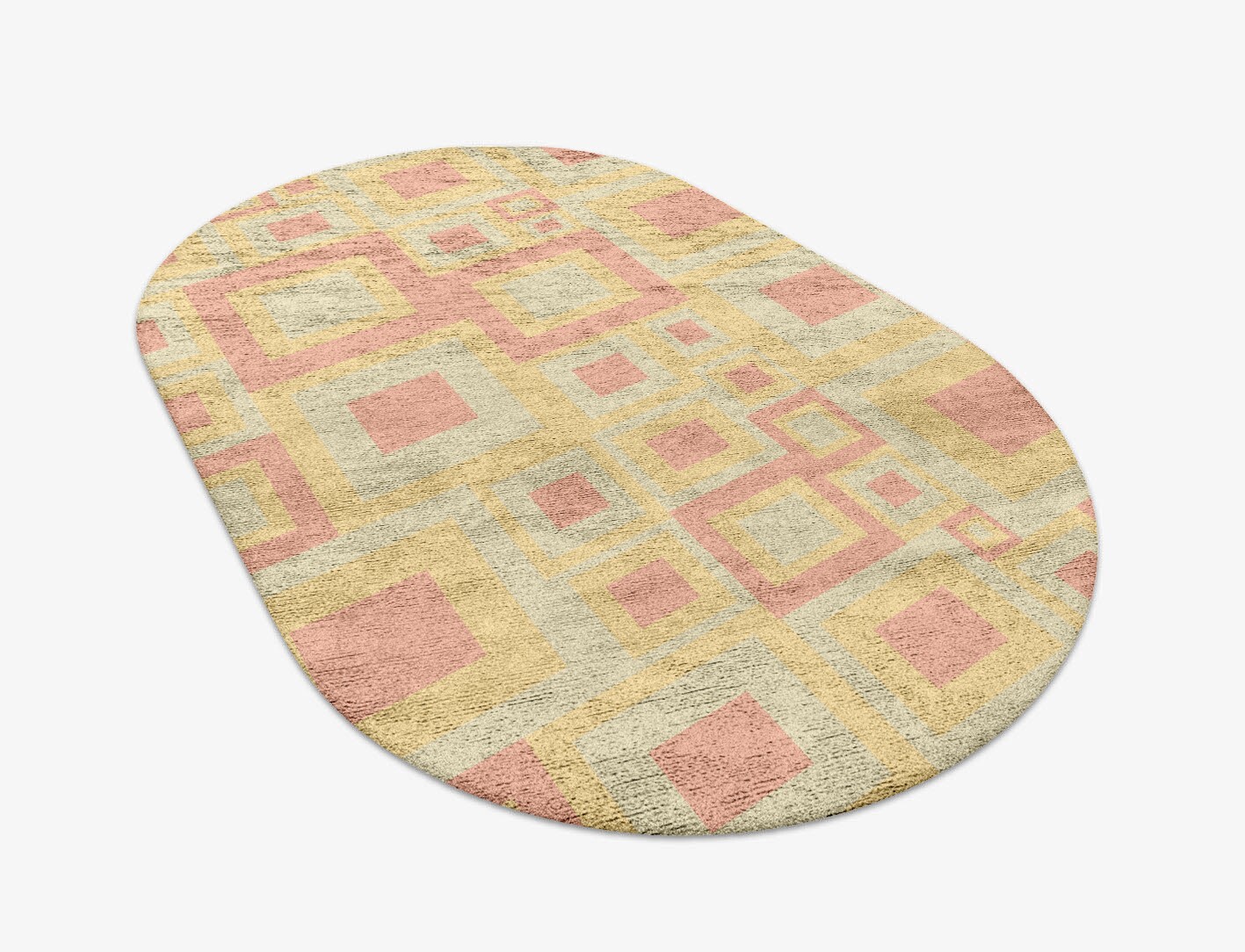 Quad Geometric Capsule Hand Tufted Bamboo Silk Custom Rug by Rug Artisan