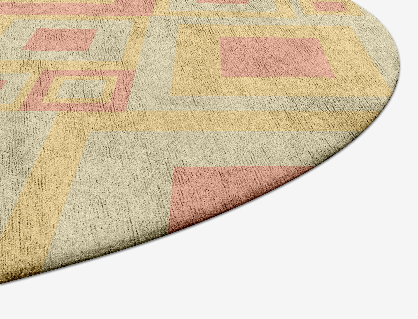Quad Geometric Capsule Hand Tufted Bamboo Silk Custom Rug by Rug Artisan