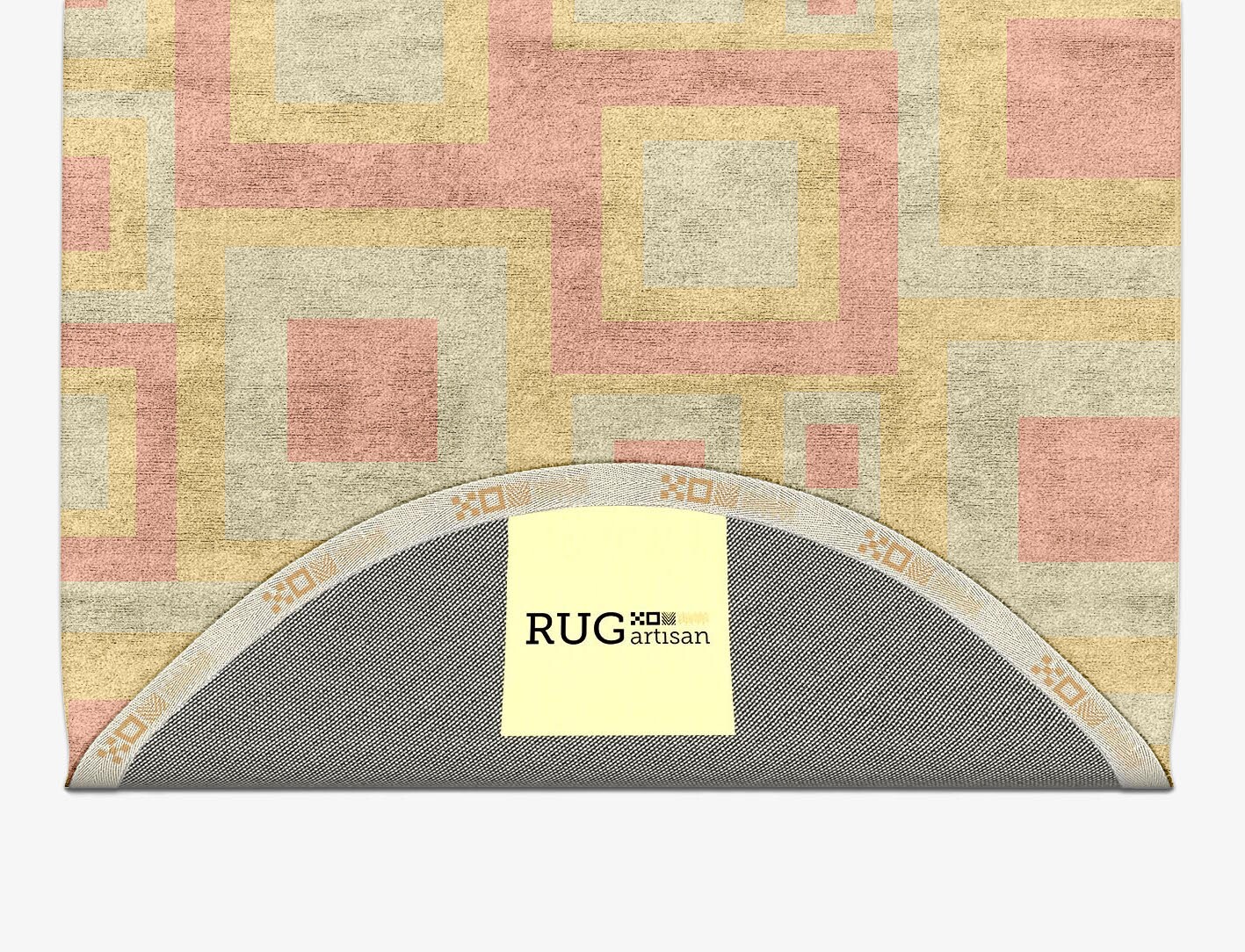 Quad Geometric Capsule Hand Tufted Bamboo Silk Custom Rug by Rug Artisan