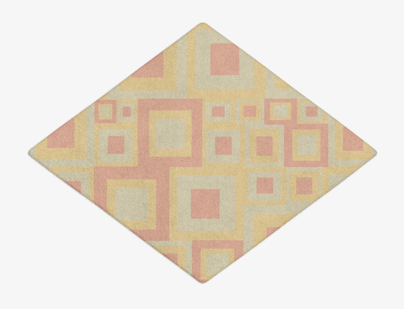 Quad Geometric Diamond Hand Tufted Pure Wool Custom Rug by Rug Artisan