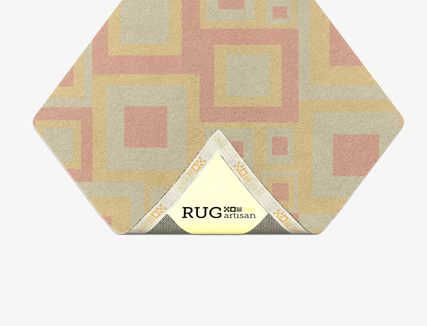 Quad Geometric Diamond Hand Tufted Pure Wool Custom Rug by Rug Artisan