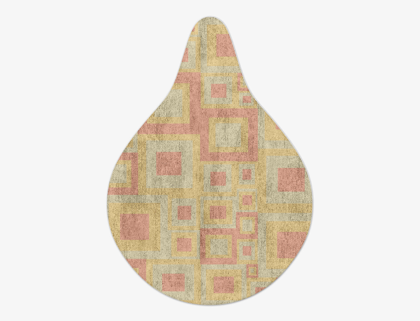 Quad Geometric Drop Hand Tufted Bamboo Silk Custom Rug by Rug Artisan