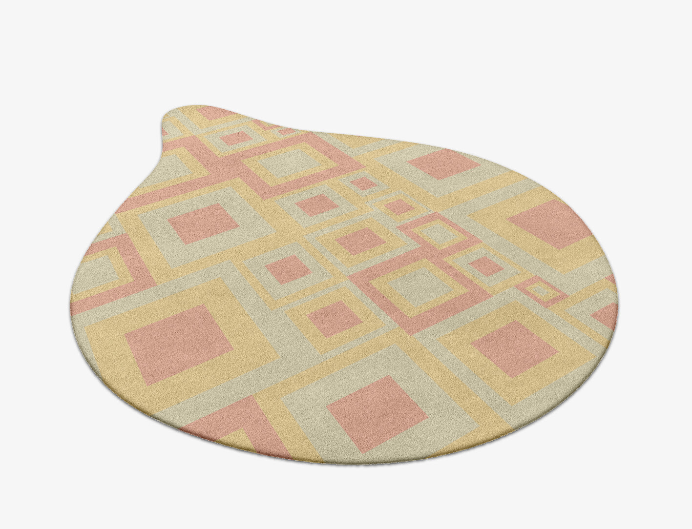 Quad Geometric Drop Hand Tufted Pure Wool Custom Rug by Rug Artisan