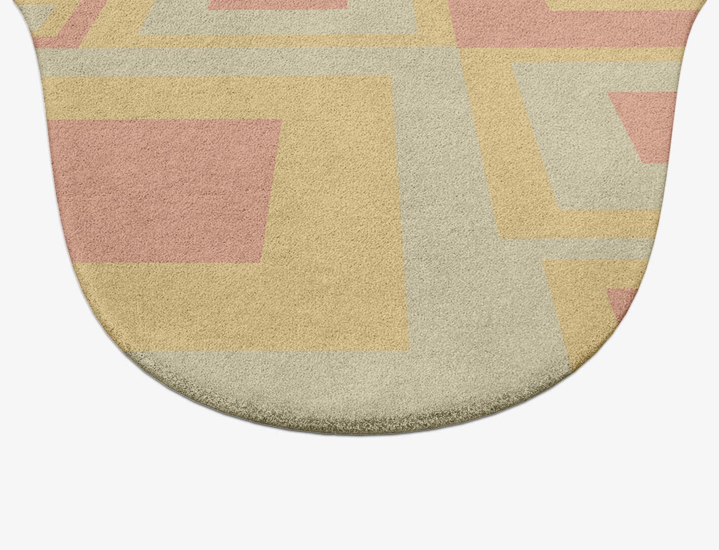Quad Geometric Drop Hand Tufted Pure Wool Custom Rug by Rug Artisan
