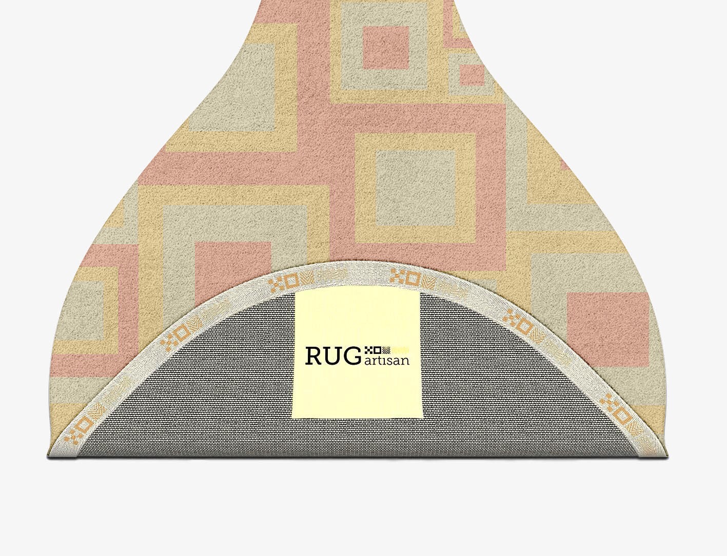 Quad Geometric Drop Hand Tufted Pure Wool Custom Rug by Rug Artisan