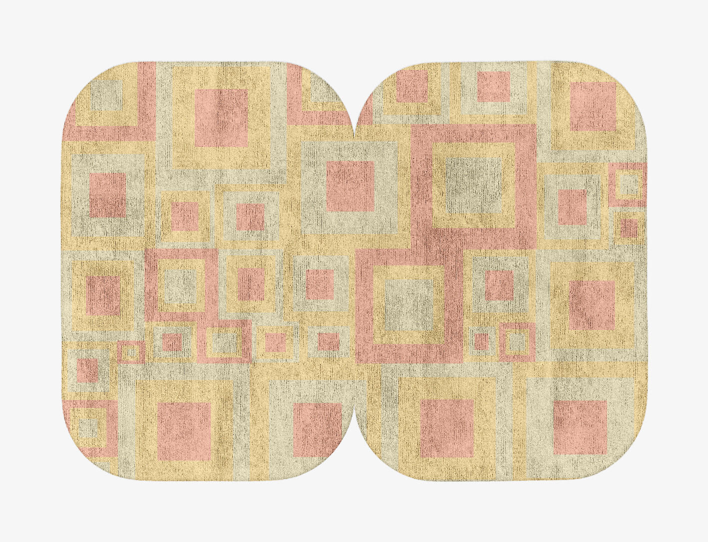 Quad Geometric Eight Hand Tufted Bamboo Silk Custom Rug by Rug Artisan