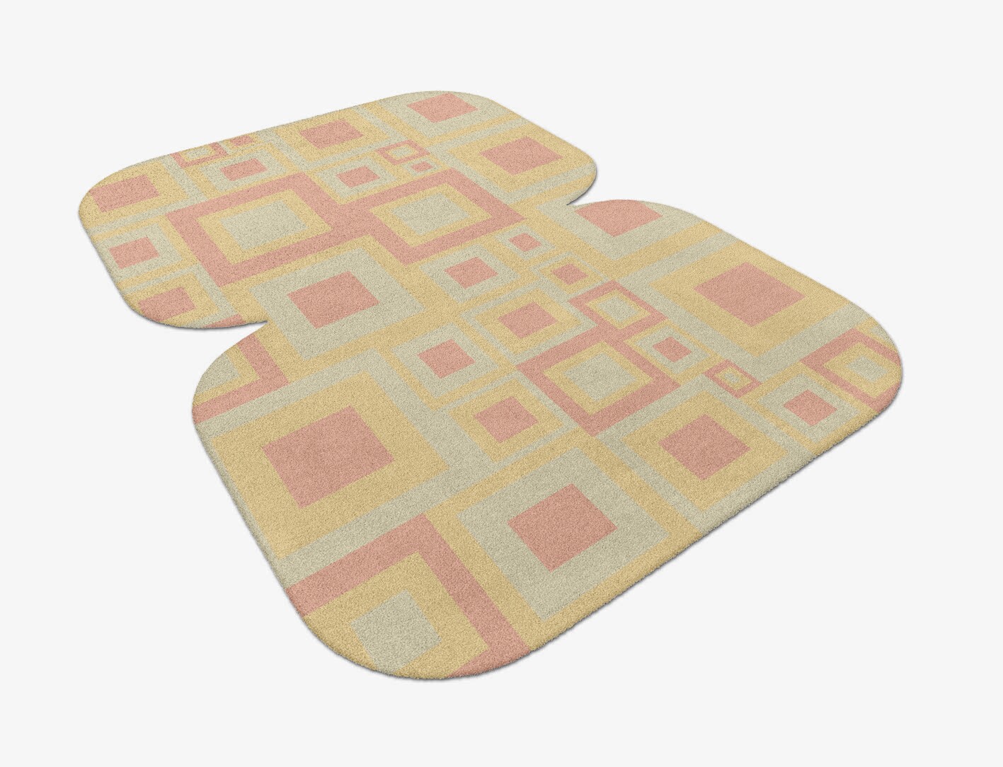Quad Geometric Eight Hand Tufted Pure Wool Custom Rug by Rug Artisan