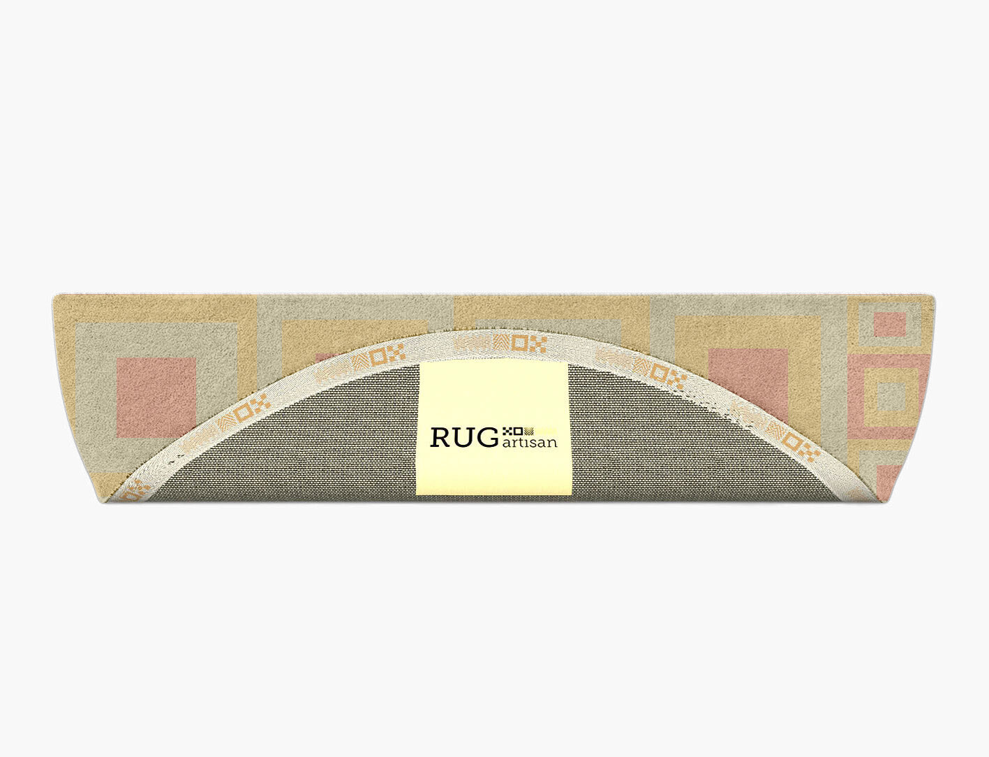 Quad Geometric Halfmoon Hand Tufted Pure Wool Custom Rug by Rug Artisan