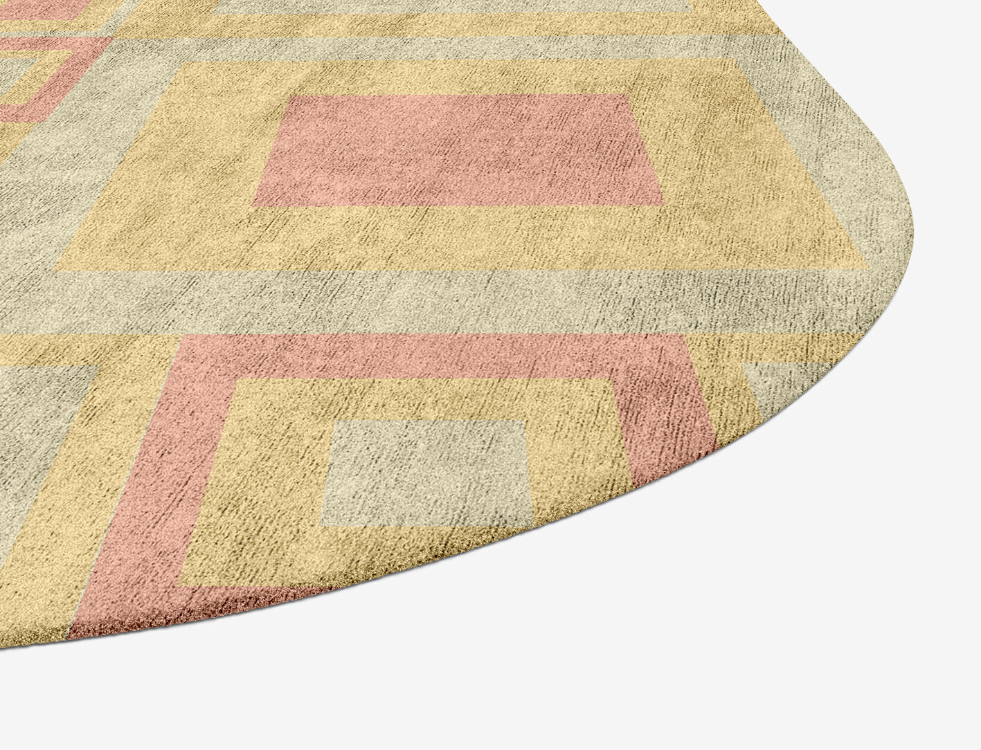Quad Geometric Oblong Hand Tufted Bamboo Silk Custom Rug by Rug Artisan