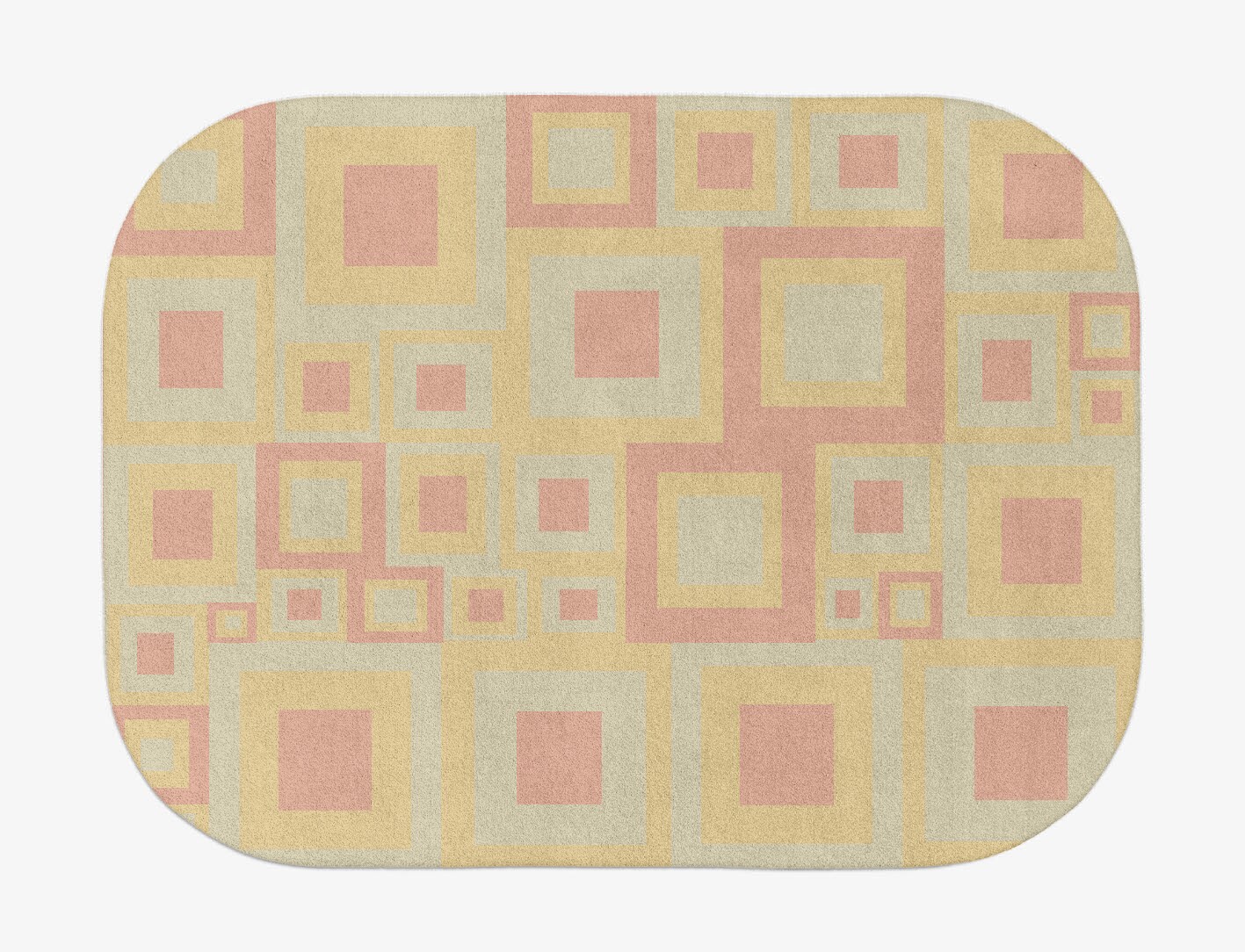 Quad Geometric Oblong Hand Tufted Pure Wool Custom Rug by Rug Artisan