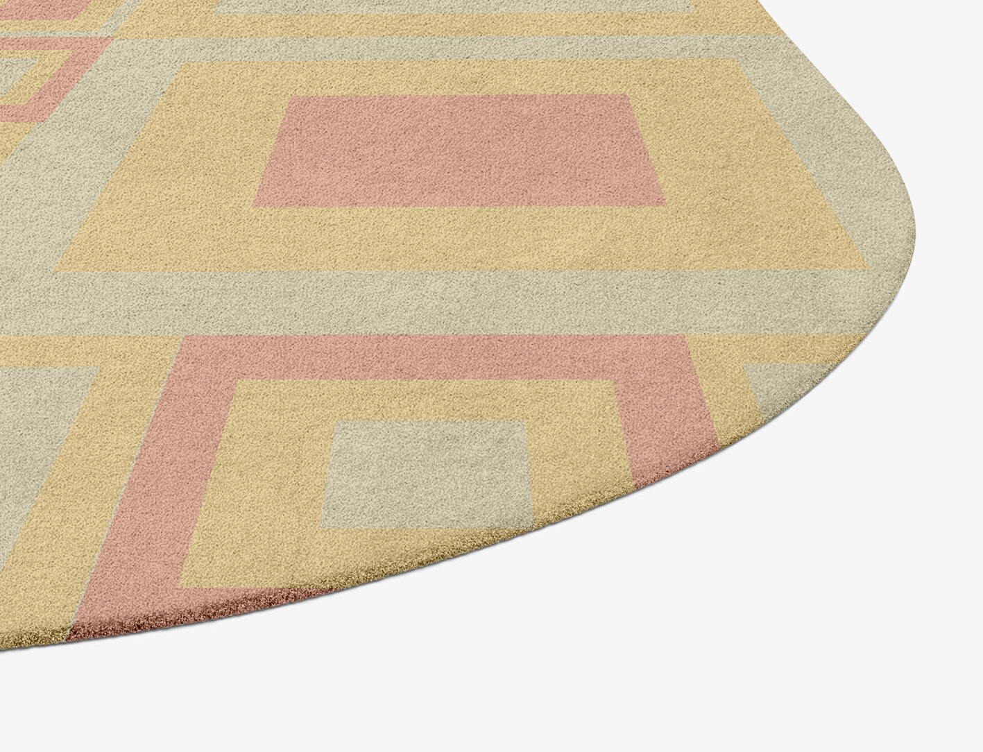 Quad Geometric Oblong Hand Tufted Pure Wool Custom Rug by Rug Artisan