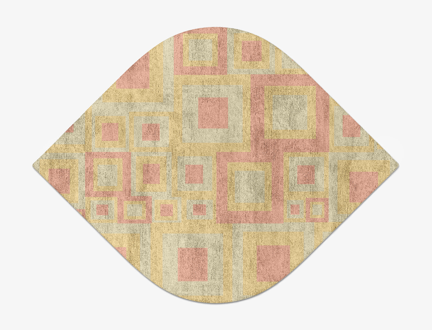 Quad Geometric Ogee Hand Tufted Bamboo Silk Custom Rug by Rug Artisan