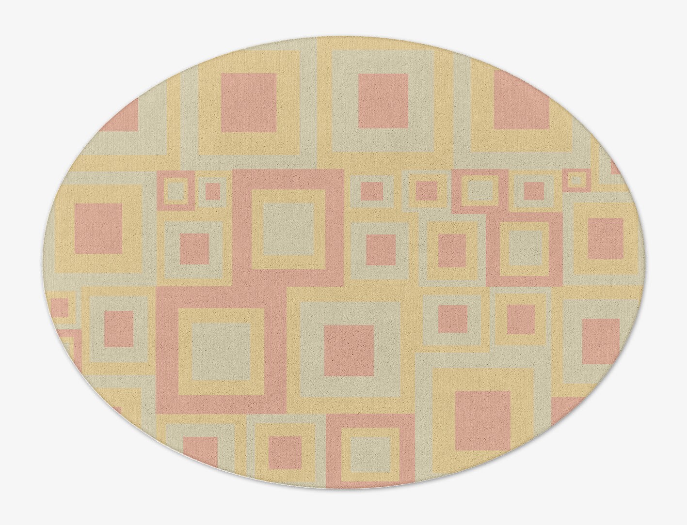 Quad Geometric Oval Hand Tufted Pure Wool Custom Rug by Rug Artisan