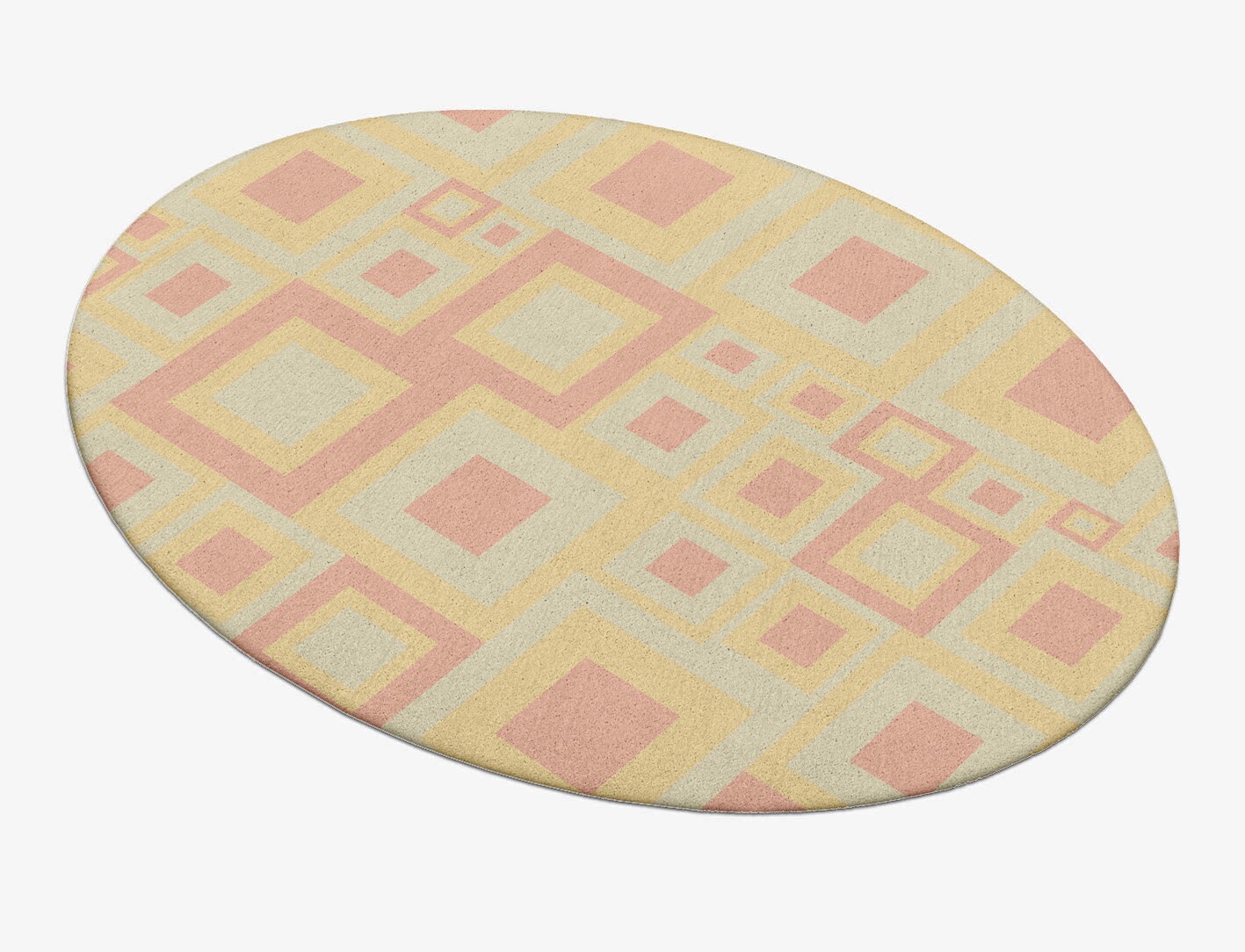 Quad Geometric Oval Hand Tufted Pure Wool Custom Rug by Rug Artisan