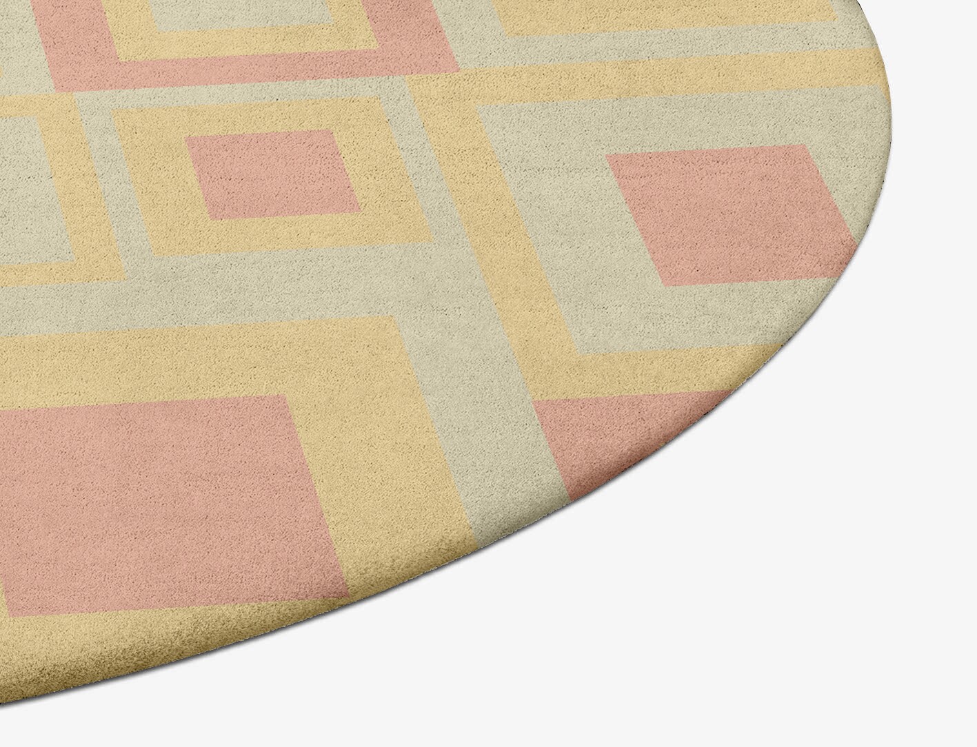 Quad Geometric Oval Hand Tufted Pure Wool Custom Rug by Rug Artisan