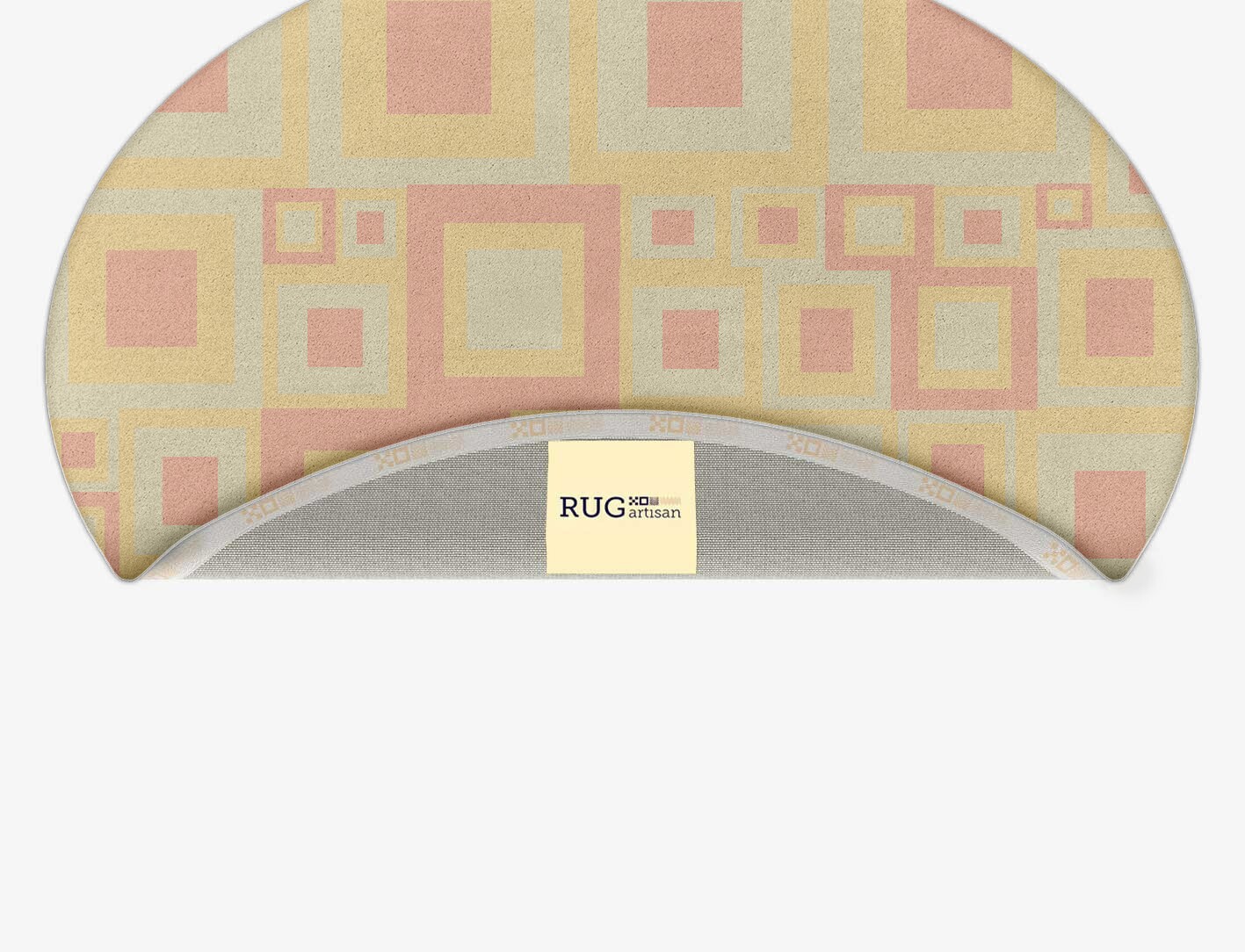 Quad Geometric Oval Hand Tufted Pure Wool Custom Rug by Rug Artisan