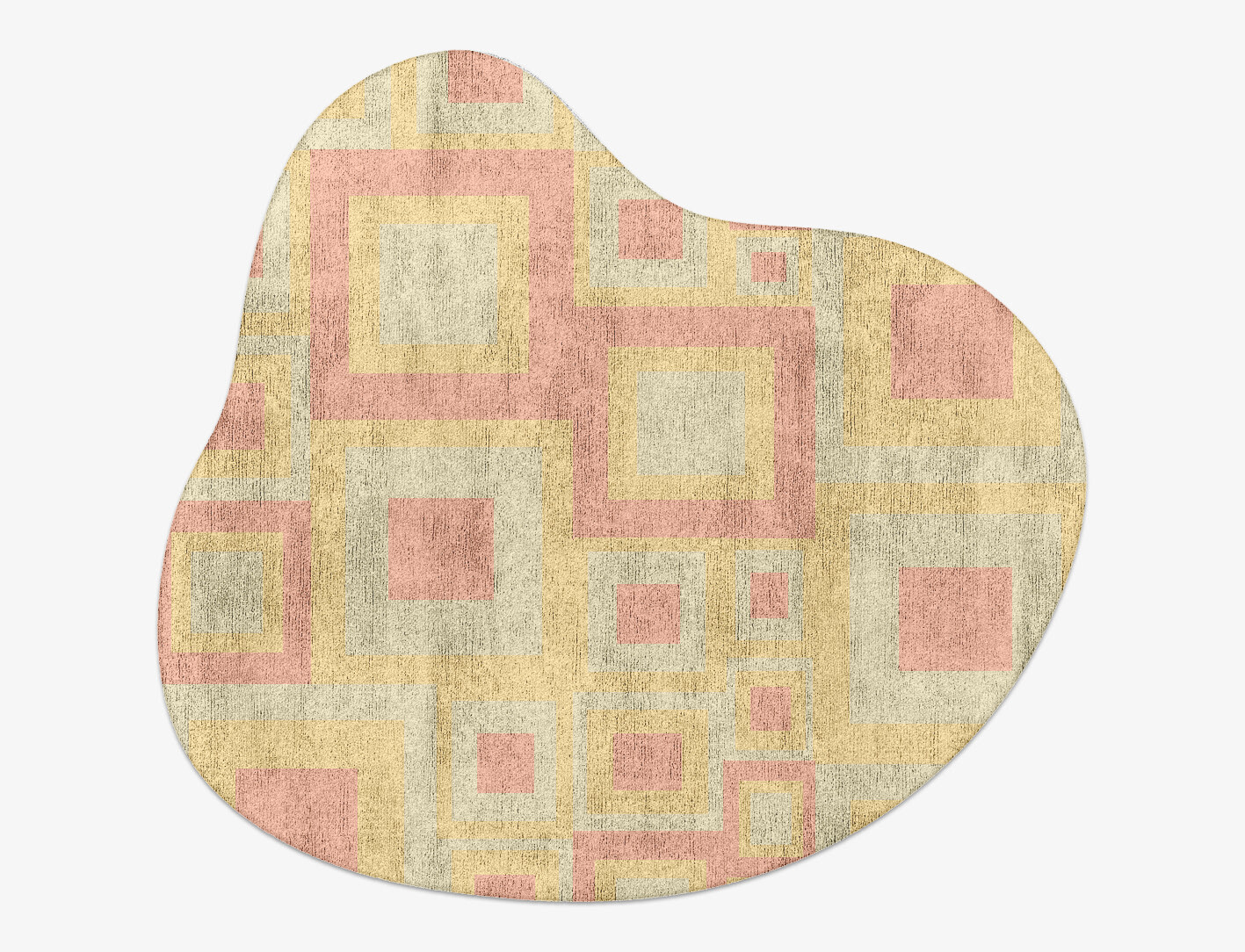 Quad Geometric Splash Hand Tufted Bamboo Silk Custom Rug by Rug Artisan