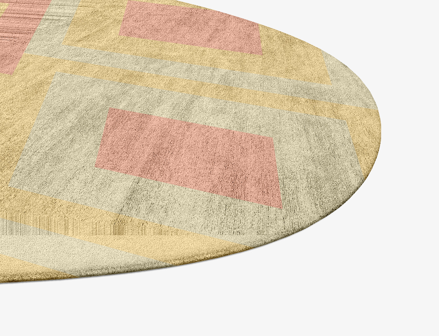 Quad Geometric Splash Hand Tufted Bamboo Silk Custom Rug by Rug Artisan