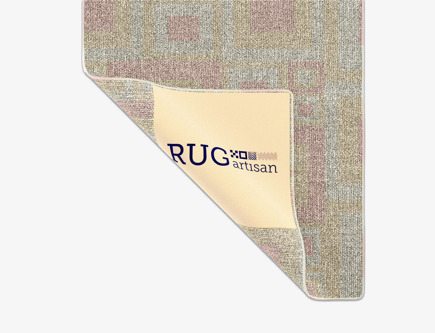 Quad Geometric Runner Outdoor Recycled Yarn Custom Rug by Rug Artisan