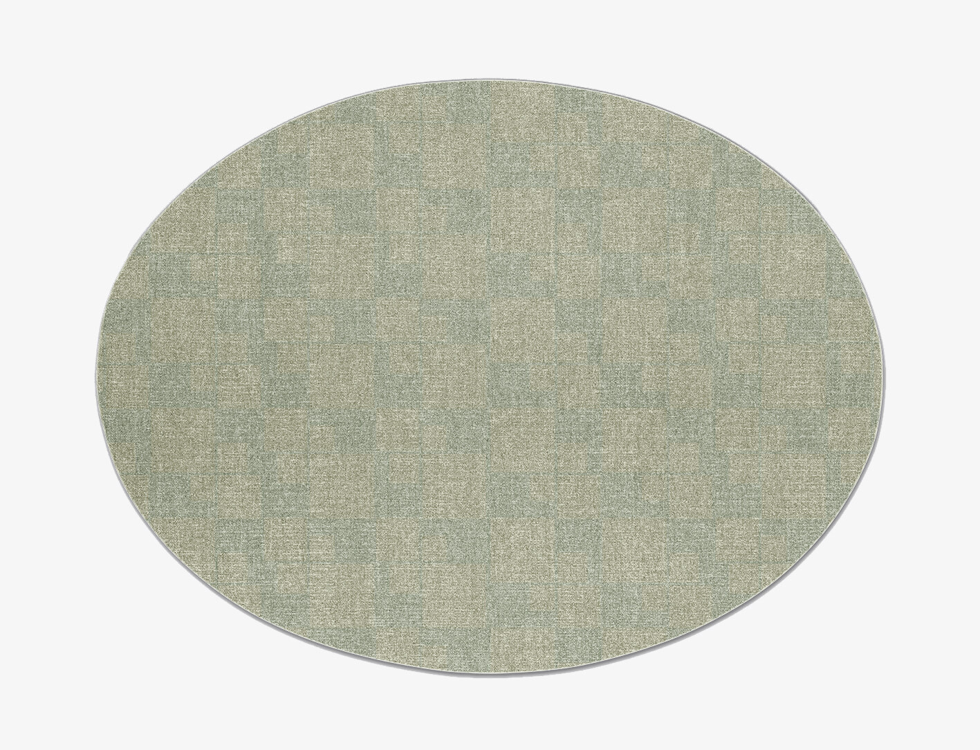 Quadral Minimalist Oval Flatweave New Zealand Wool Custom Rug by Rug Artisan