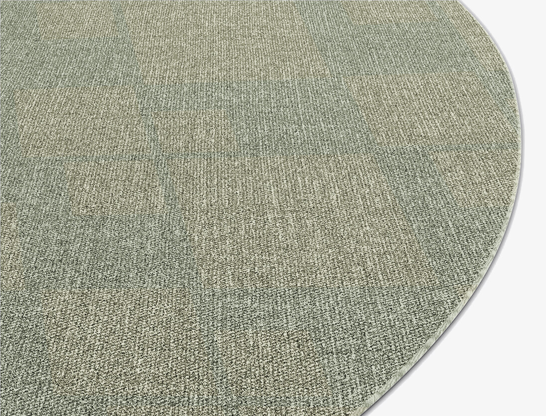 Quadral Minimalist Oval Flatweave New Zealand Wool Custom Rug by Rug Artisan