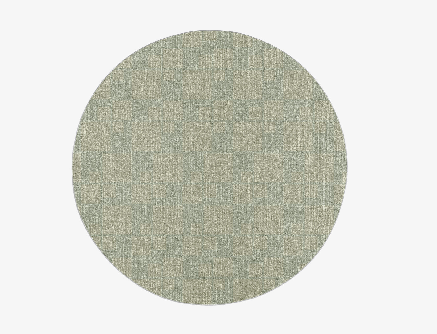 Quadral Minimalist Round Flatweave New Zealand Wool Custom Rug by Rug Artisan