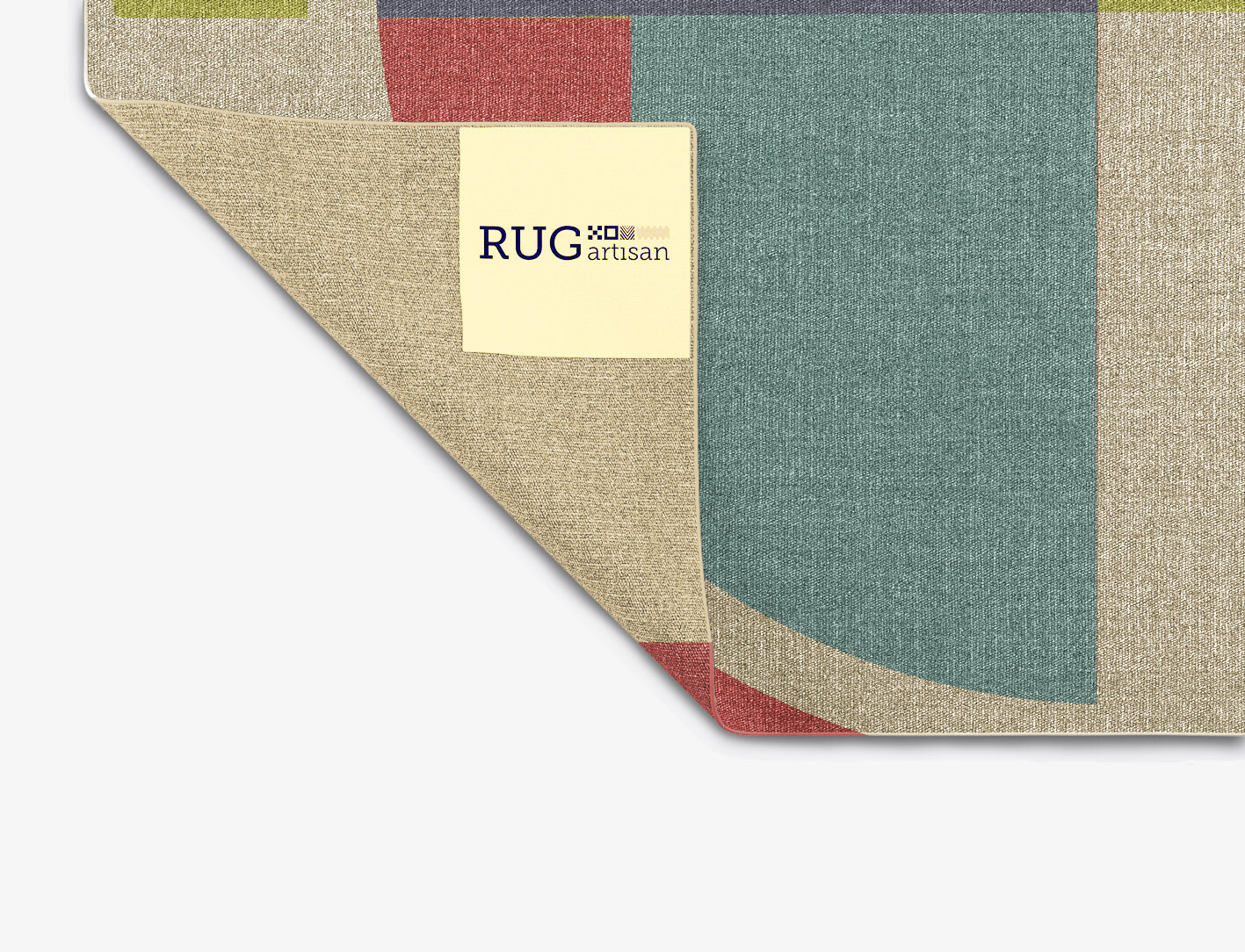Quadrant Geometric Rectangle Flatweave New Zealand Wool Custom Rug by Rug Artisan