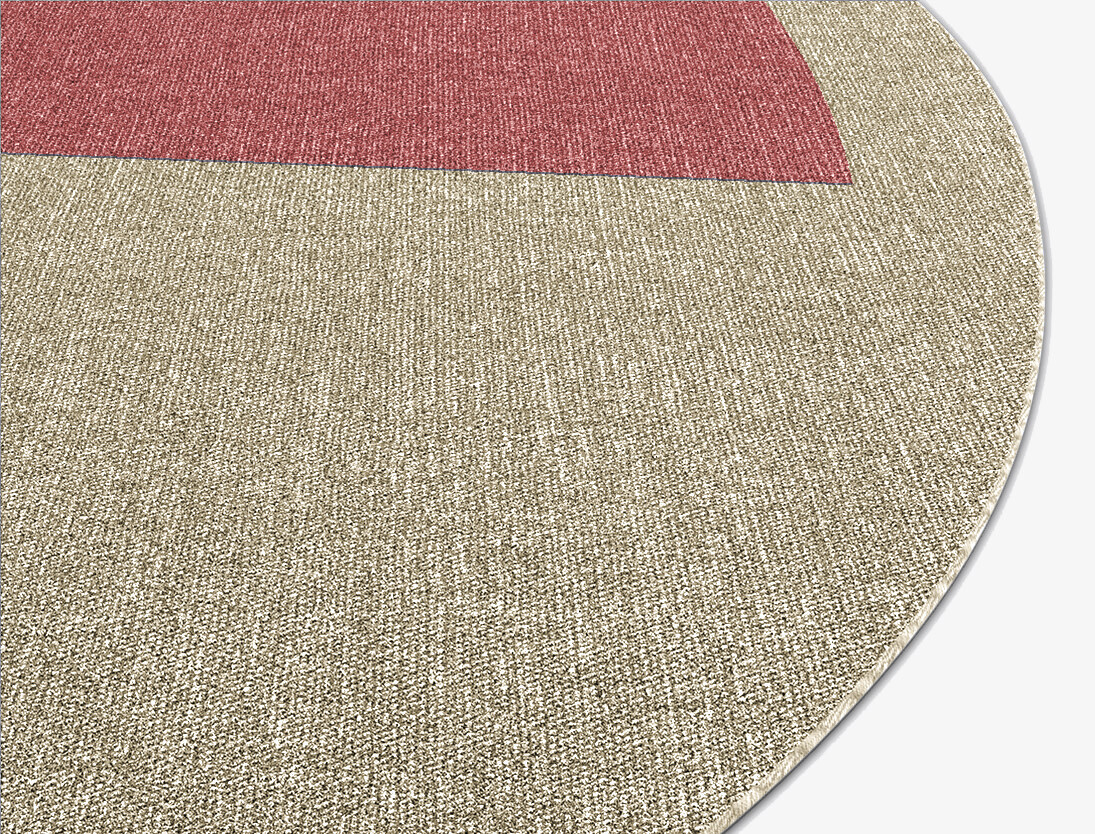 Quadrant Geometric Round Flatweave New Zealand Wool Custom Rug by Rug Artisan
