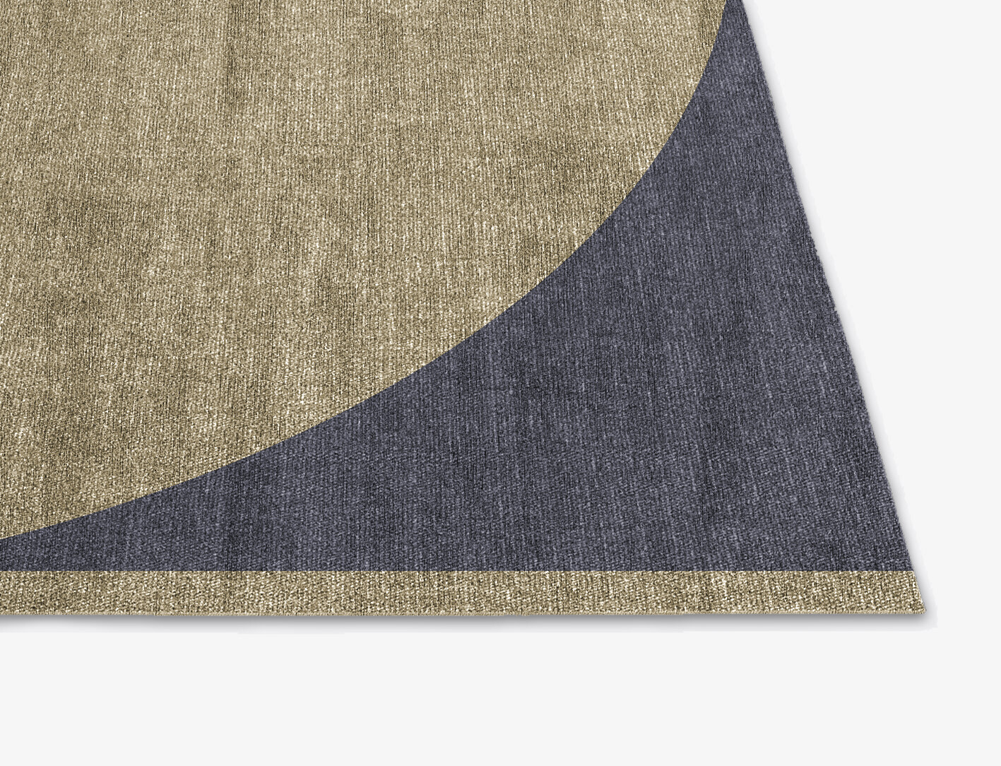 Quadrant Geometric Square Flatweave Bamboo Silk Custom Rug by Rug Artisan