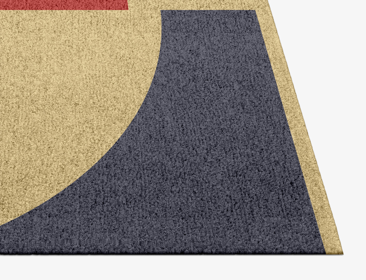 Quadrant Geometric Rectangle Hand Knotted Tibetan Wool Custom Rug by Rug Artisan