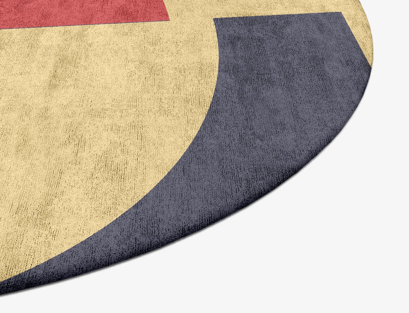 Quadrant Geometric Oval Hand Tufted Bamboo Silk Custom Rug by Rug Artisan